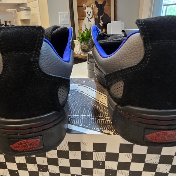 Vans Men's Skate Mixxa Suede Leather Shoes Black Grey size 10 NEW VN000CUYN42 - Picture 6 of 13